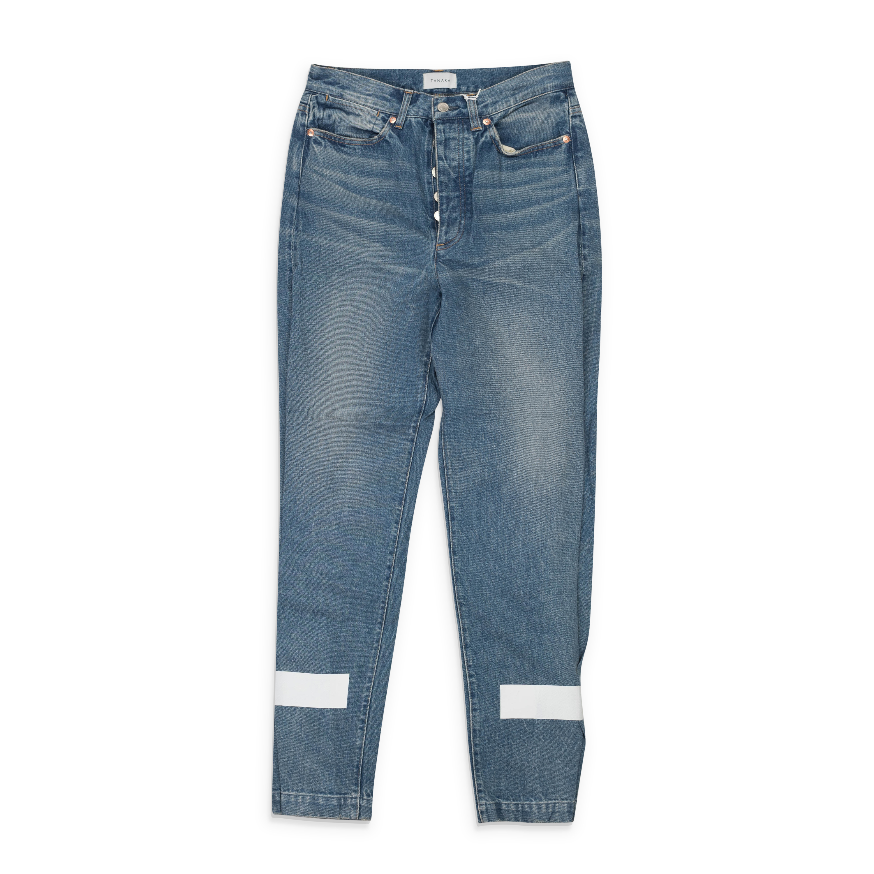 NWT TANAKA HEM TAPE BLUE DAD JEANS SIZE 28 $310 | eBay